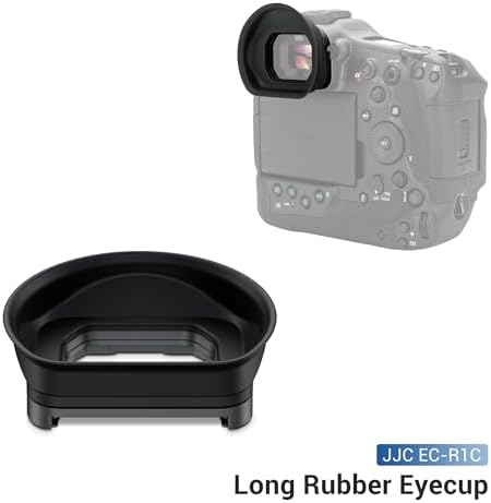 JJC ER-1 Extended Eyecup Eyepeice Viewfinder for Canon EOS R1 Camera, Soft Silicone Eye Cup Replaces Canon ER-i, Provides Comfortable Viewfinding - Image 2
