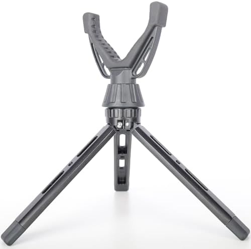 Portable Shooting Tripod with 360° Rotating & Removable V Yoke - Adjustable Height Rifle Rest Stand for Hunting, Target Shooting, Binoculars, Cameras & Outdoor Activities - Image 7