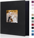 Artmag Fabric Photo Album 4x6 400 Large Capacity for Family Wedding Anniversary Linen Album Holds 400 Vertical Photos (400 Pockets, Black) by Artmag