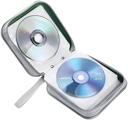 Siveit CD/DVD Cases 40 Capacity Disc Storage Binder for Car(Dark Green) - Image 5