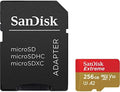 SanDisk 256GB Extreme microSDXC UHS-I Memory Card with Adapter - Up to 160MB/s, C10, U3, V30, 4K, A2, Micro SD - SDSQXA1-256G-GN6MA by Unknown