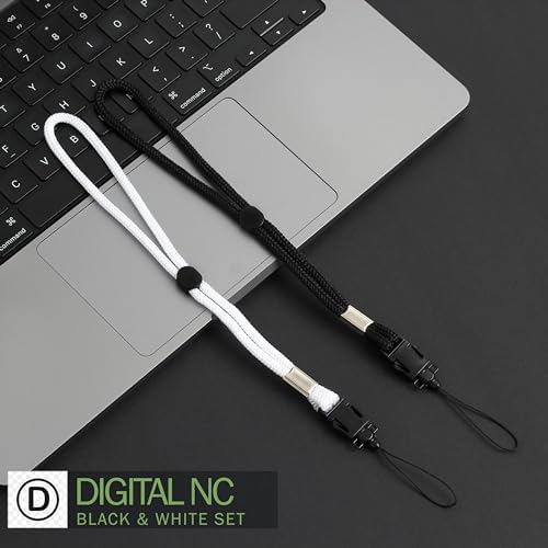 2 Pack Camera & Cell Phone Wrist Strap (Lanyard Style) Adjustable with Quick-Release. (Black & White Set) - Image 5