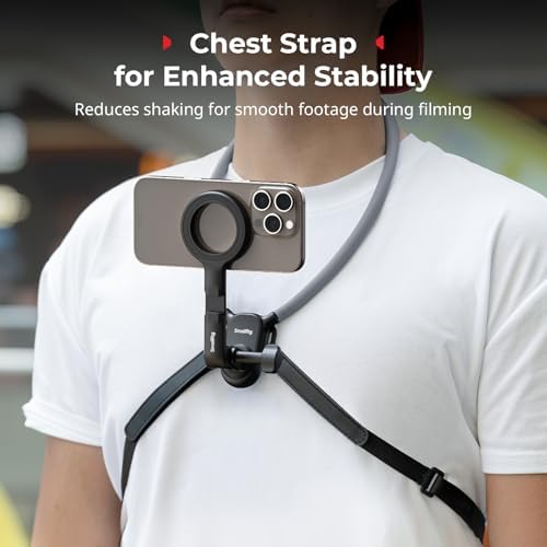 SMALLRIG Magnetic Phone Holder Action Camera Neck Mount with Chest Strap - Image 6