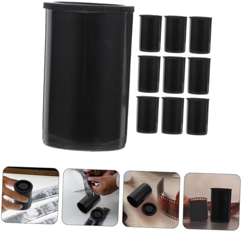 YARNOW 10pcs Film Canister Durable Plastic Film Holders with Lids for Secure Storage Coins Beads and More for Travel and Outdoor Photography - Image 6