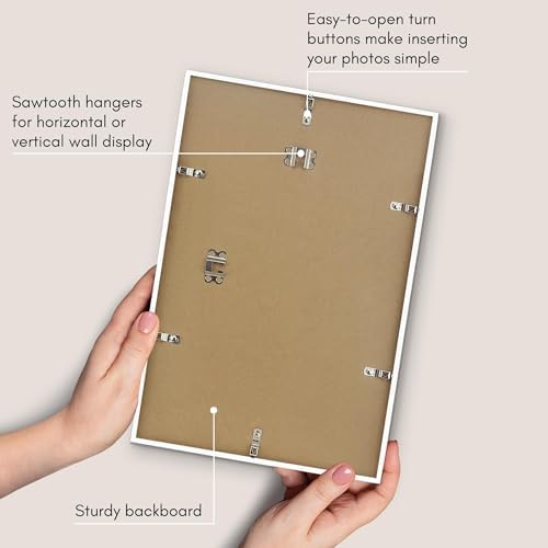 Americanflat 11x17 Picture Frame - Slim Molding - White - Image 6