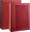 Artmag Photo Album 4x6 300 Photos, Extra Large Capacity Leather Cover Wedding Family Photo Albums Holds 300 Horizontal 4x6 Photos(Red) by Artmag