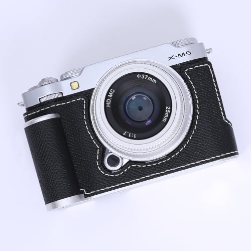 Camera Genuine Leather Half Case ，Compatible with FUJIFILM X-M5 XM5 by Unknown