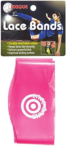 Unique Sports Lace Bands Neon Pink Soccer Cleat Lace Cover (6 Pair) - Image 3
