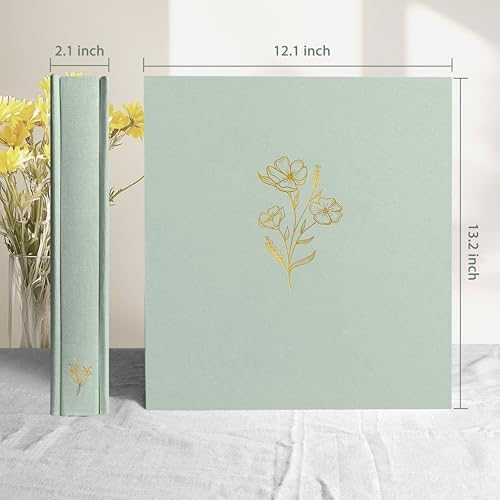 Holoary Photo Album 4x6 500 Photos 5 Pictures Per Page, 500 Pockets Picture Album, Linen Fabric Cover Big Picture Book for Photos, 4x6 Photo Albums for Family Weddings Travel Memories(Sage) - Image 2