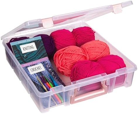 ArtBin Essentials 12 x 12 One-Compartment Craft Box, Clear - Image 5