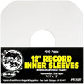 (100) Archival Quality Acid-Free Heavyweight Paper Inner Sleeves for 12" Vinyl Record Albums #12IW by SquareDealRecordingsSupplies