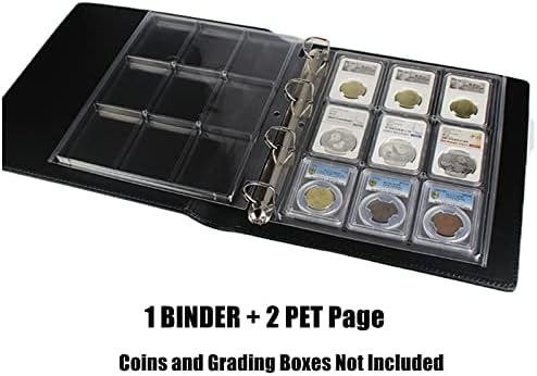 MUDOR Coin Slab Binder with 2 Sheets Coin Slab Sleeves for PCGS NGC - Image 2