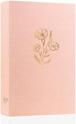 Holoary Photo Album 4x6 300 Photos, 300 Pockets 4”x6” Picture Album, Linen Fabric Cover Big Picture Book for Photos with Writing Area, 4x6 Photo Albums for Family Weddings Travel Memories(Pink) by Holoary