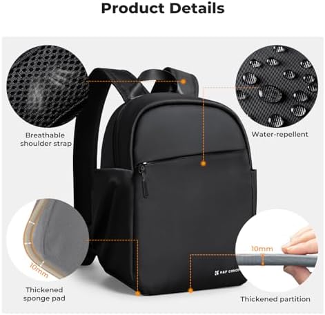 K&F CONCEPT Camera Backpack, Lightweight Compact Camera Bag 5L - Image 6