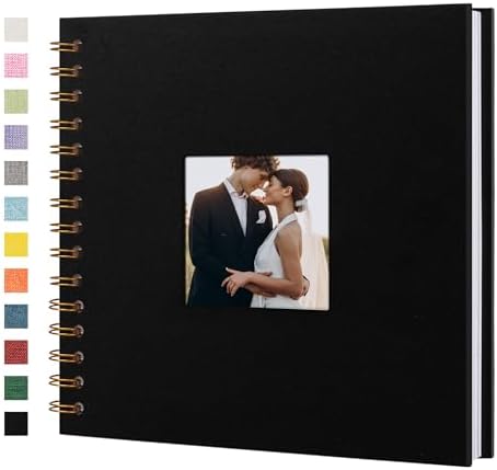 Scrapbook Photo Album, Linen Covered, 8x8 Inches, 20 Sheets/40 Pages by Yopih
