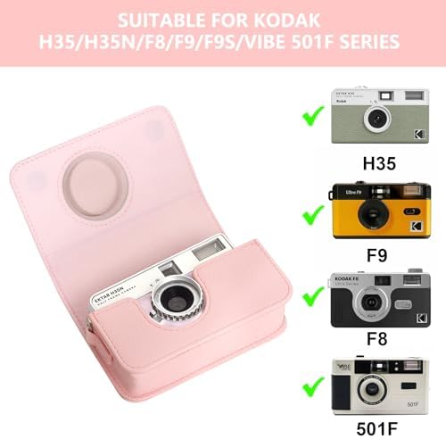 Camera Case for KODAK EKTAR H35 H35N Half Frame Film Camera, Pink - Image 2