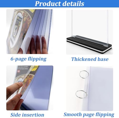 Multi-Page Flip Acrylic Display Stand - Image 4