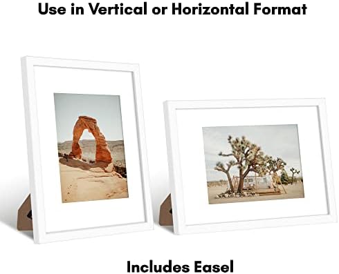 Americanflat 9x12 Picture Frame - Matted to 6x8 - Engineered Wood - White - Image 6