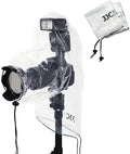 2PCS Clear Camera Rain Cover w Flash for Camera + Lens up to 6.3"x9.8"(DXL) by Kiorafoto