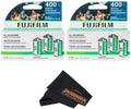 Fujifilm Fujicolor 400 Color Negative Film (35mm Roll Film, 3x36) + Sunshine Photo Microfiber Cleaning Cloth (2 Pack) by FUJIFILM