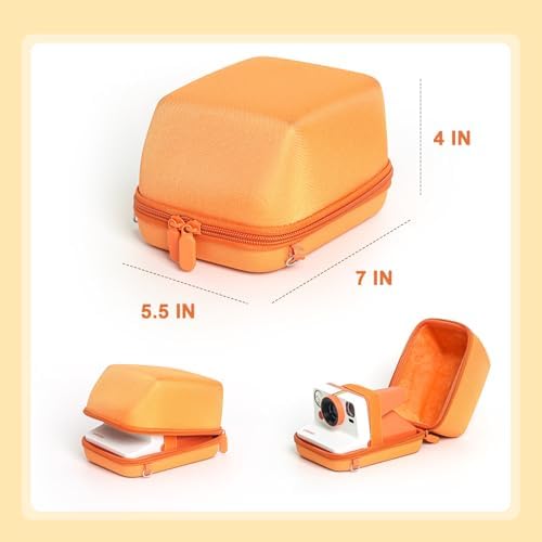 Camera Case for Polaroid Now/Now+/I-Type/Flip Instant Camera,Orange - Image 5