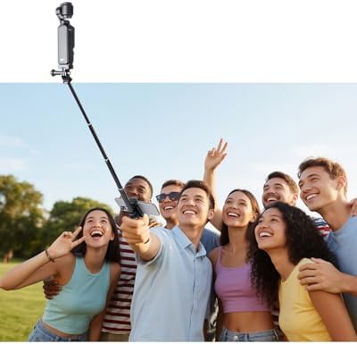 32" Selfie Stick with Quick-Release Adapter for DJI Osmo Pocket 3, Tripod Stand Extension Pole Monopod for DJI Pocket 3 Accessories - Image 7