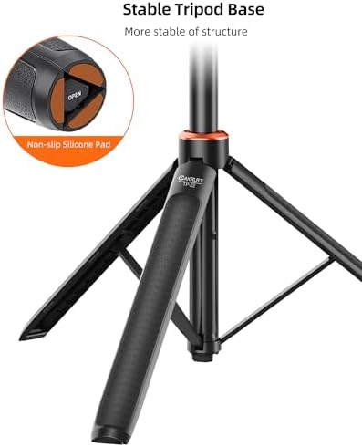 53" Osmo Action Floor Tripod Stand, for DJI Action 6, Osmo Nano, GoPro - Image 6
