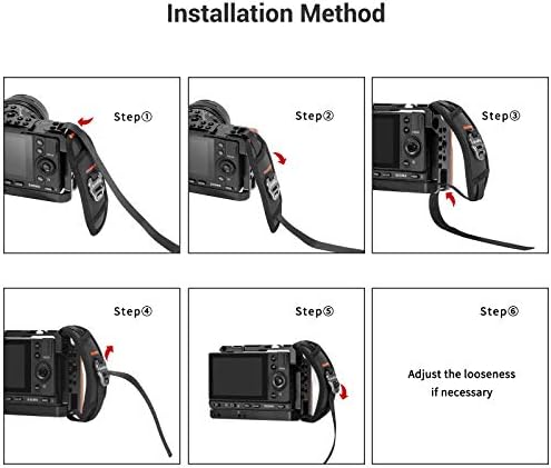 SmallRig Camera Cage Wrist Strap, Universal Quick Adjustable Secure Grip Camera Cage Handle Hand Wrist Strap PAC2456 - Image 5