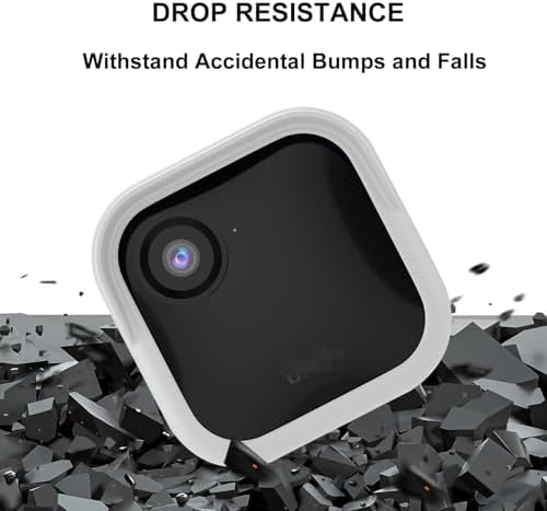 Silicone Case Cover for All-New Blink Outdoor 4 (4th Gen) - Weatherproof Protective Skin Cover with Hat Brim for All-New Blink Outdoor 4 & 2K Smart Security Camera (White, 5 Pack) - Image 4