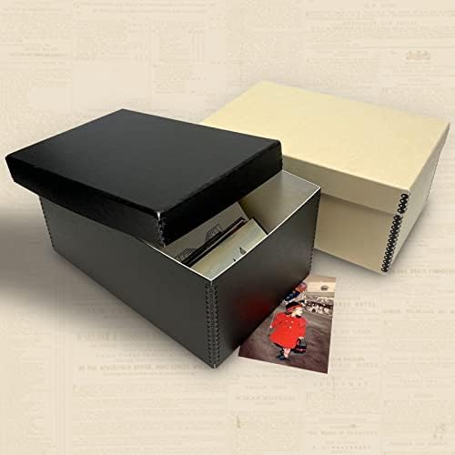 Golden State Art, Archival Photos Storage Boxes, 5x7x12 Acid-Free Preservation Box, Holds Up to 1100 of 5x7 Pictures, 4x6 Photo Container for Storing Artwork Pictures Prints Negatives Films (Black) - Image 5