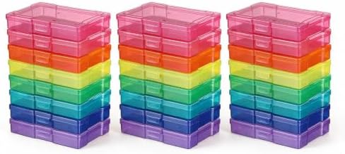 novelinks 24 Pack 4"x6" Photo Storage Boxes and Picture Organizer (Color) by novelinks