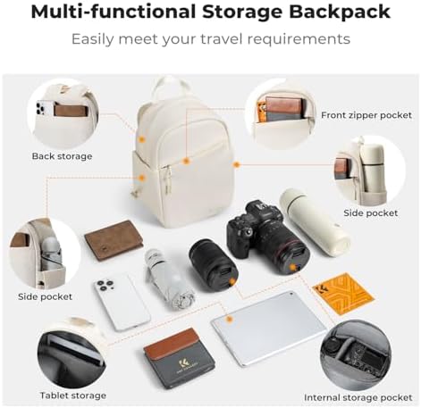 K&F CONCEPT Camera Backpack, Lightweight Compact Camera Bag 5L - Image 3