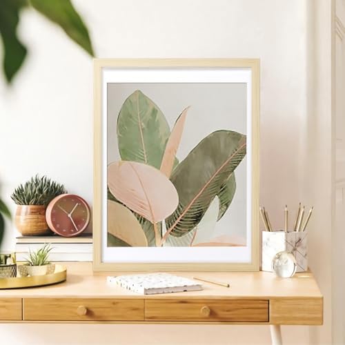 Picture Frame, Set of 6 12x16 Natural, Poster Frame with Plexiglass, Wall Mount, Ideal Gift for Any Occasion - Image 5