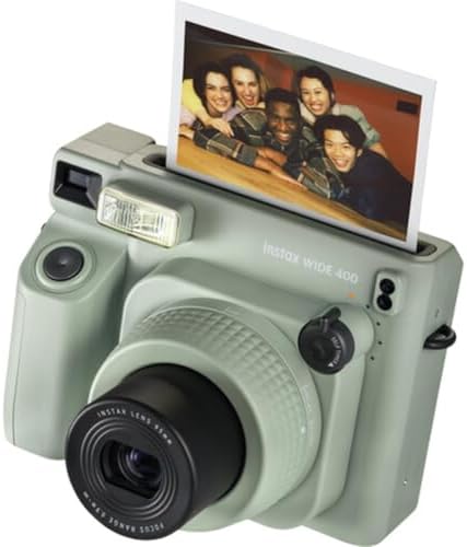 FUJIFILM INSTAX Wide 400 Instant Camera | Sage Green Bundled with INSTAX Wide Instant Film | 20 Exposures + Wide Album & Colored Frames + Cleaning Cloth (4 Items) - Image 2