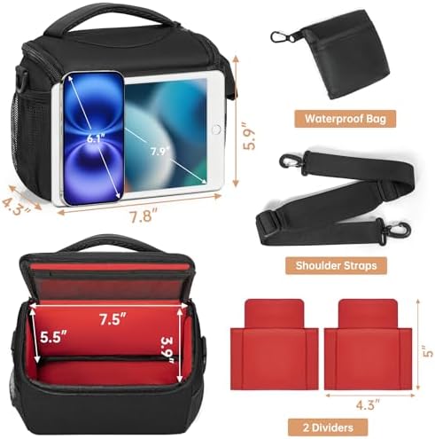Camera Carrying Case, Camera Storage Bags Anti-Shock Crossbody Camera Case - Image 3