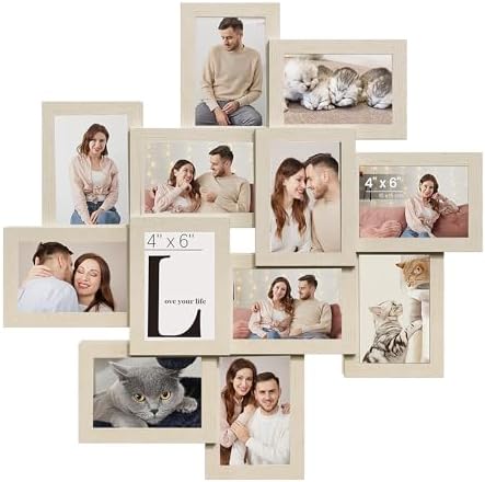 SONGMICS 12-Pack 4 x 6 Collage Picture Frames with Glass Front by Unknown