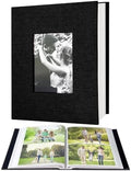200-Pocket Photo Album 4x6 - Slip-In Picture Album with Linen Cover & Display Window, Vertical Photo Book for Wedding, Family, Baby, Anniversary & Vacation Memories (Holds 200 Photos) by HenPisen