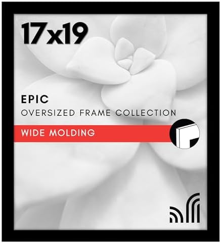Americanflat 17x19 Poster Frame - Engineered Wood - Black by Americanflat