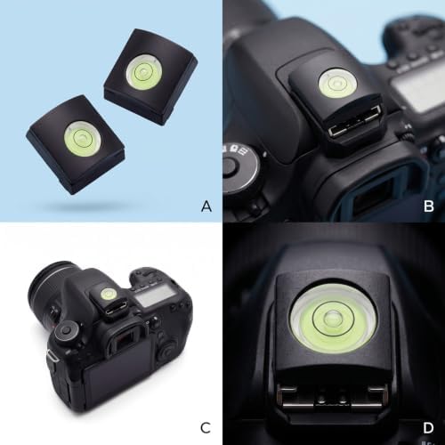 10-in-1Camera Body Cap and Rear Lens Cap Set for Canon EF EF-S Mount DSLR - Back Lens Shields with 2-Pack Hot Shoe Bubble Level Covers for EOS 5D IV 80D Rebel T7 T6 (EF/EF-S Mount) - Image 7