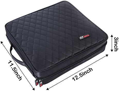 CCidea CD DVD Case Holder, Portable Disc Storage Wallet Binder, Multiple Capacity CD Organizer for Car Home Travel, Anti-Scratch Blu-Ray Game Disc Storage (200-Black) - Image 5