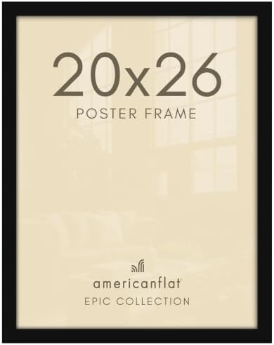 Americanflat 20x26 Poster Frame - Engineered Wood - Black by Americanflat