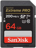 SANDISK 64GB Extreme PRO SDXC UHS-I Memory Card - C10, U3, V30, 4K UHD, SD Card - SDSDXXU-064G-GN4IN by Unknown