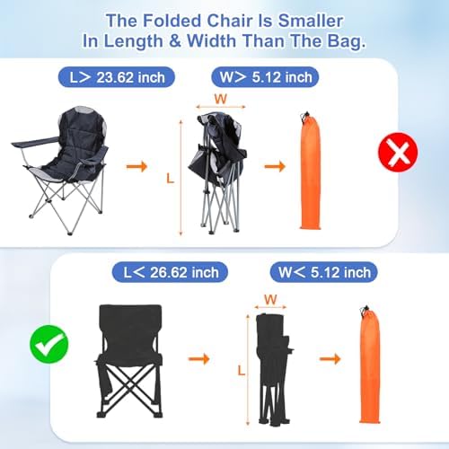 24 x 5 Inch Tripod Monopod Case Bag, Oxford Cloth Foldable Tripod Carrying Case Bag with Drawstring, Fits Speaker/Light Stand/Studio/Outdoor/Travel/Camping, Orange - Image 4