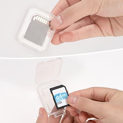 Transparent Standard SD SDHC Memory Card Case Holder Box Storage Boxes (Pack of 10) - Image 6
