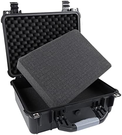 Tactical45 Hard Case with Foam - 16 x 13 x 7in Hard Shell Waterproof Storage Case with Pluck Padding Protective Latching Suitcase for Rifles, Cameras, Handguns, Drones, Guitars, and Electronics - Image 7