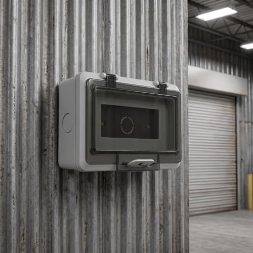 Fire Roller Shutter Switch Cover Impact Resistant Design, Plastic Push Button Guard for Garage Door Button Protective Case, Dust Protection and Slip-Resistant Use for Industrial - Image 5
