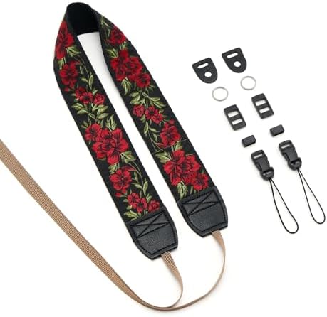 ZOOEASS Camera Strap for DSLR and Mirrorless Digital Camera,Neck Strap with Embroidery Patterns and Quick-release Buckle - Image 2