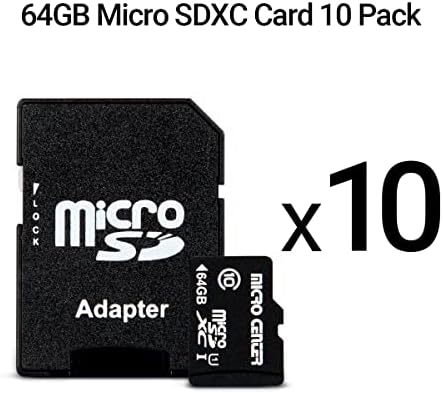 Micro Center 64GB Class 10 MicroSDHC Flash Memory Card with Adapter, 10Pack - Image 2