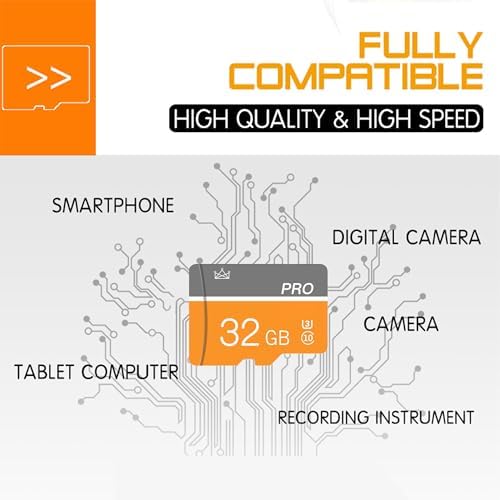 32GB Memory Card,Micro Card with Adapter Class 10 High Speed for Camera,Smartphone,Tablet,Personal Computer - Image 6