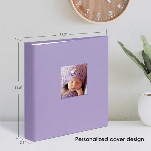 1DOT2 8.5x11 Inch 3 Ring DIY Scrapbook Photo Album, Light Purple - Image 6